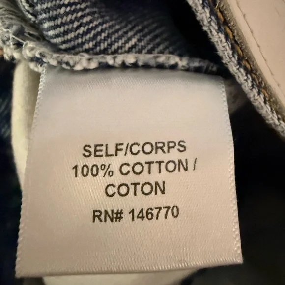 RE/DONE Levi’s Relaxed Straight Distressed Jeans 26x25 One of a Kind - Picture 7 of 7